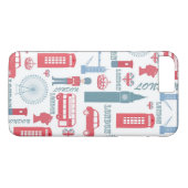 Cool trendy  London illustraties patroon Case-Mate iPhone Case (Achterkant (Horizontaal))