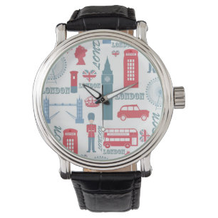 Cool trendy  London landmark illustraties Horloge