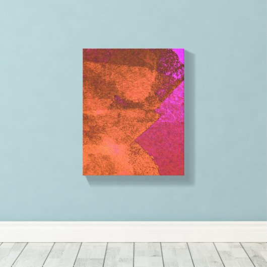 Cool trendy Madrid Abstract modern design Canvas Afdruk (Insitu (Houten vloer))
