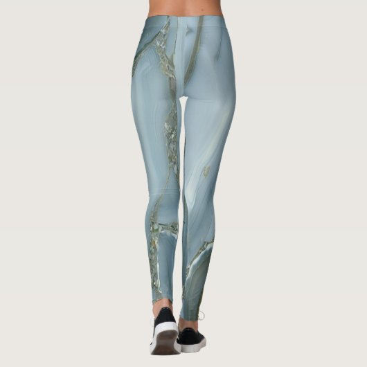 Cool Trendy Marble Pattern Leggings (Achterkant)