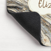 Cool Trendy, marmer, Lijst - Gepersonaliseerd Muismat (Hoek)