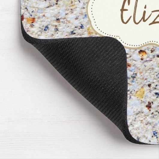 Cool Trendy, marmer, Stone Lijst - Personalized Muismat (Hoek)