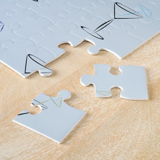 Cool Trendy Martini Glasses Legpuzzel (Zijkant)