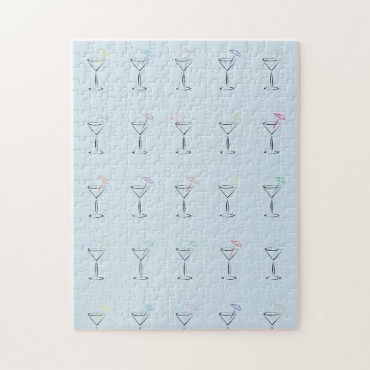 Cool Trendy Martini Glasses Legpuzzel (Verticaal)