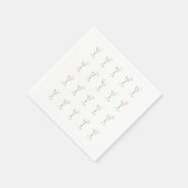 Cool Trendy Martini Glasses Servet (Hoek)