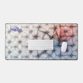 Cool Trendy Moderne Kleurrijke Patroon Desk Mat (Keyboard & Muis)