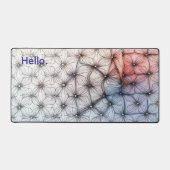 Cool Trendy Moderne Kleurrijke Patroon Desk Mat (Voorkant)
