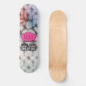 Cool Trendy Moderne Kleurrijke Patroon Skateboard (Voorkant)