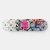 Cool Trendy Moderne Kleurrijke Patroon Skateboard (Horizontaal)