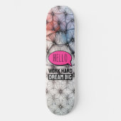 Cool Trendy Moderne Kleurrijke Patroon Skateboard (Voorkant)