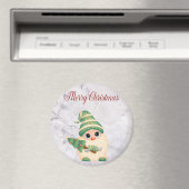 Cool, Trendy. Mooi kerstfeest Magneet (Insitu (Vaatwasser))
