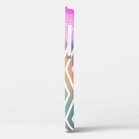 Cool Trendy Paarse Glitter Case-Mate iPhone Case (Achterkant / Links)