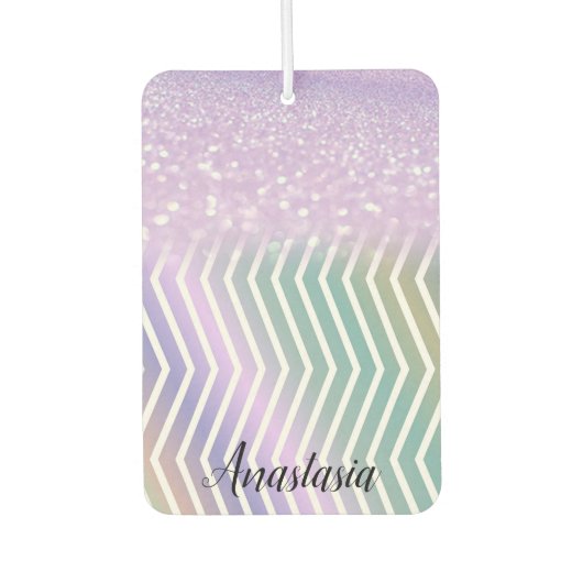 Cool Trendy Paarse Glitter Luchtverfrisser (Voorkant)