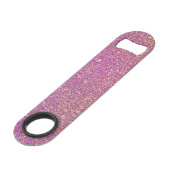 Cool Trendy Paarse Glitter Speed Flessenopener (Achterkant Gekanteld)