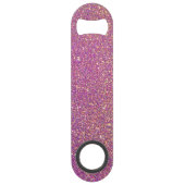 Cool Trendy Paarse Glitter Speed Flessenopener (Voorkant)