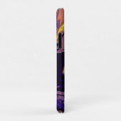 Cool Trendy Paarse Marble Hoesje-Mate iPhone Case (Achterkant/rechts)