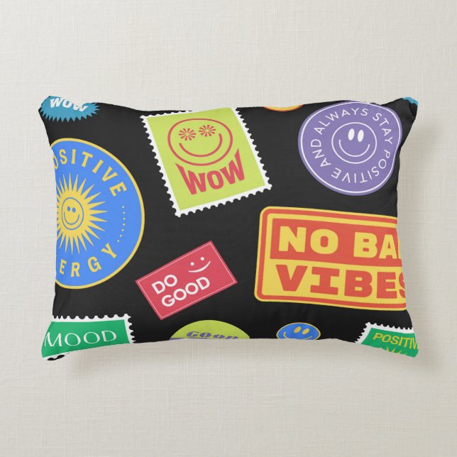 Cool Trendy Patches Design. Abstracte achtergrond  Accent Kussen (Voorkant)