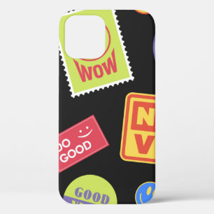 Cool Trendy Patches Design. Abstracte achtergrond  Case-Mate iPhone Case