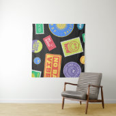 Cool Trendy Patches Design. Abstracte achtergrond Wandkleed (In Situ (horizontaal))