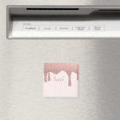 Cool Trendy Pink Glitter Magneet (Insitu (Vaatwasser))