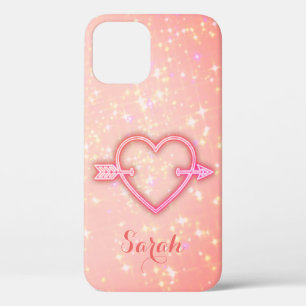 Cool Trendy Pink Heart Hoesje-Mate iPhone Case