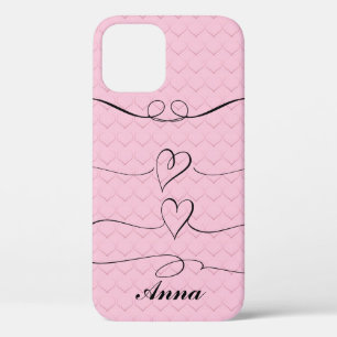 Cool Trendy Pink Heart Love Hoesje-Mate iPhone Cas Case-Mate iPhone Case