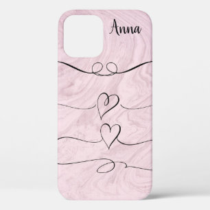 Cool Trendy Pink Heart Love Hoesje-Mate iPhone Cas Case-Mate iPhone Case