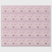 Cool Trendy Pink Wood Cadeaupapier (Vlak)