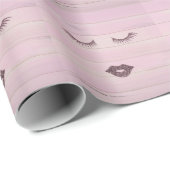 Cool Trendy Pink Wood Cadeaupapier (Rol Hoek)
