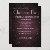 Cool, Trendy, prachtig, Paars kerstfeest Invitati Kaart (Voorkant / Achterkant)