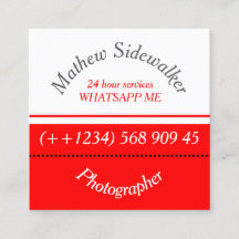 Cool Trendy Red en White Cubic