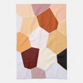 Cool Trendy Red Oranje Yellow Pattern Theedoek (Verticaal)