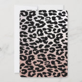 Cool Trendy roos gold ombre leopard gezoet 16 Kaart (Achterkant)
