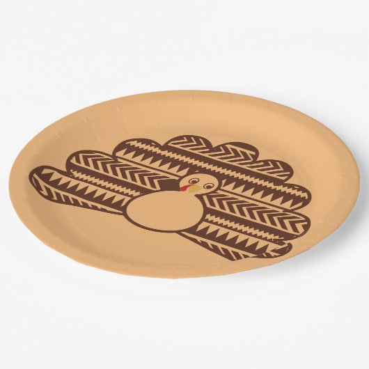 Cool Trendy Thankful feestdagen Turkije Thanksgivi Papieren Bordje (Gekanteld)