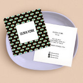 Cool Trendy Third Eye Pattern Vierkante Visitekaartje