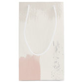 Cool Trendy Waterverf Brush Stroke Klein Cadeauzakje (Achterkant)