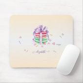 Cool Trendy Waterverf Macarons Muismat (Met muis)