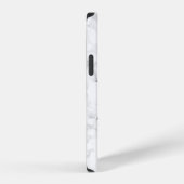 Cool trendy wit marmer, ogen iPhone hoesje (Rechterkant)