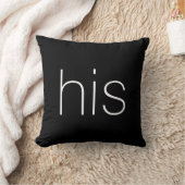 Cool trendy zwart en wit voor hem kussen (Deken)