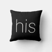 Cool trendy zwart en wit voor hem kussen (Achterkant)