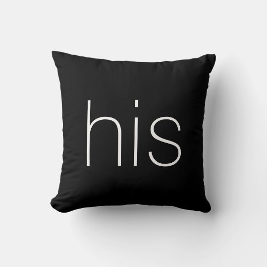 Cool trendy zwart en wit voor hem kussen (Voorkant)
