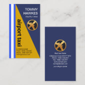 Cool Triangle Rocket Airplane Airport Taxi Visitekaartje (Voorkant / Achterkant)