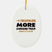 Cool Triathlon design Keramisch Ornament (Voorkant)