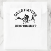 Cool TRIATHLON design Rechthoekige Sticker (Tas)