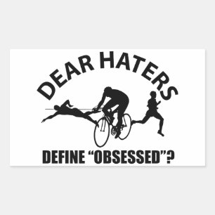 Cool TRIATHLON design Rechthoekige Sticker
