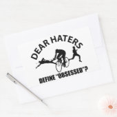 Cool TRIATHLON design Rechthoekige Sticker (Envelop)