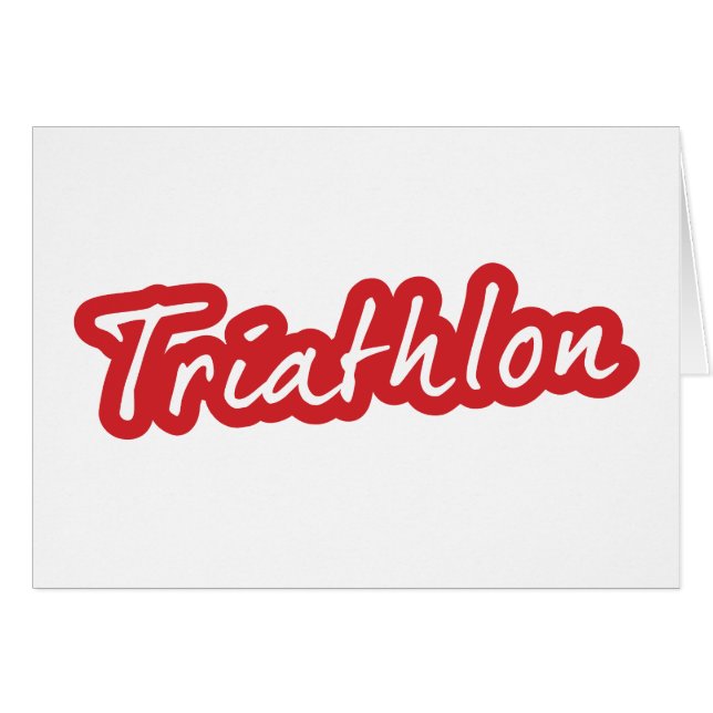 Cool Triathlon-ontwerp (Voorkant Horizontaal)