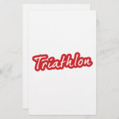 Cool Triathlon-ontwerp (Voorkant / Achterkant)