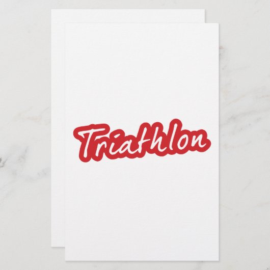 Cool Triathlon-ontwerp (Voorkant / Achterkant)