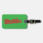 Cool Triathlon-ontwerp Bagagelabel (Voorkant horizontaal)